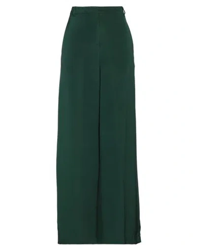 Erdem Woman Pants Dark Green Size 10 Silk