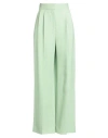 Erdem Woman Pants Light Green Size 8 Viscose, Wool In Green