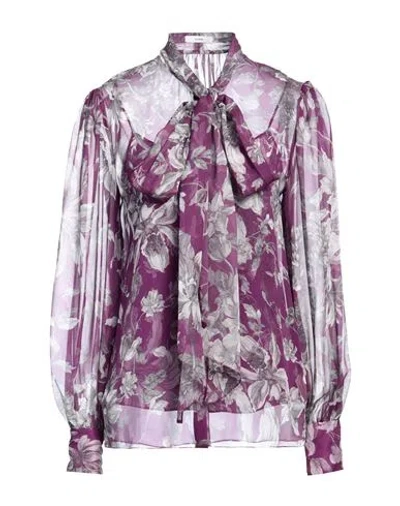 Erdem Woman Shirt Mauve Size 6 Silk In Purple