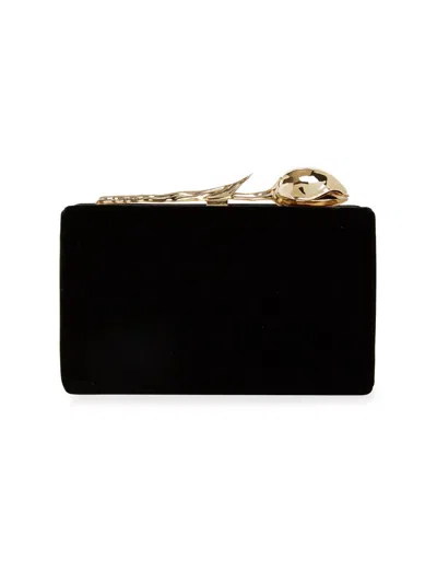 Erdem Women's Bloom Logo Handle Clutch In Black