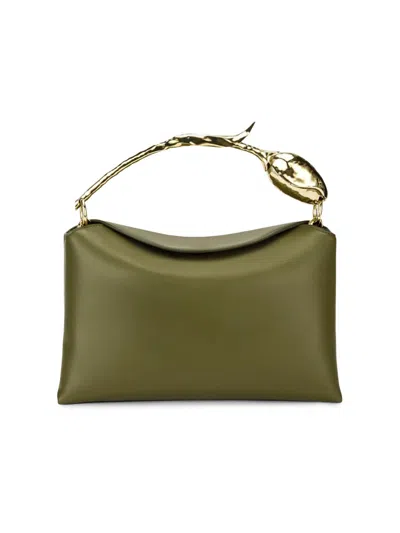 Erdem Women's Bloom Medium Leather Top Handle Bag In Brown