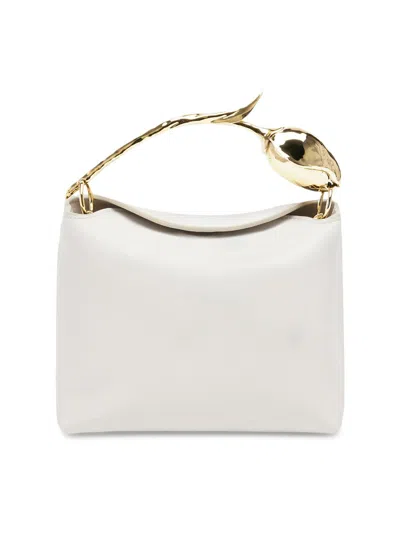 Erdem Women's Bloom Mini Leather Top Handle Bag In Porcelain