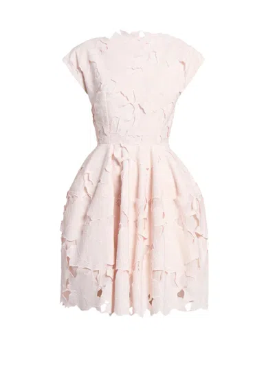 Erdem Floral-cutwork Sleeveless Midi Dress In Neutral