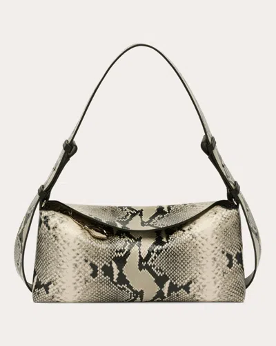 Erdem Women's East West Snake-embossed Leather Bloom Bag In Neutral