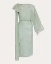 Erdem Asymmetric Dress In Green