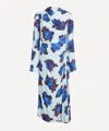 ERDEM ERDEM WOMEN'S LONG SLEEVE DRAPED ROSSINI ROSE MIDI DRESS
