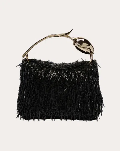 Erdem Women's Mini Bloom Sequin Bag In Black