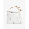 Erdem Womens Rose Porcelain Mini Bloom Ditsy Leather Top-handle Bag In White