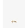 Erdem Womens Light Gold Small Flower Brass Ring In Gold