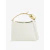 Erdem Womens Porcelain Bloom Mini Leather Top Handle Bag In White