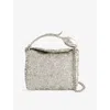 Erdem Womens Silver Sequinned Micro Bloom Bag In Silver