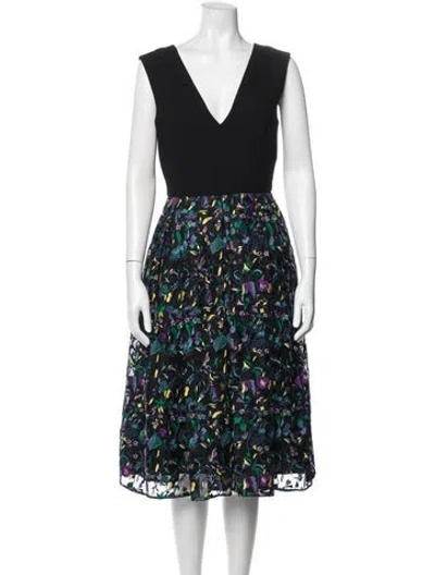 Pre-owned Erdem Wool Midi Length Dress In Black