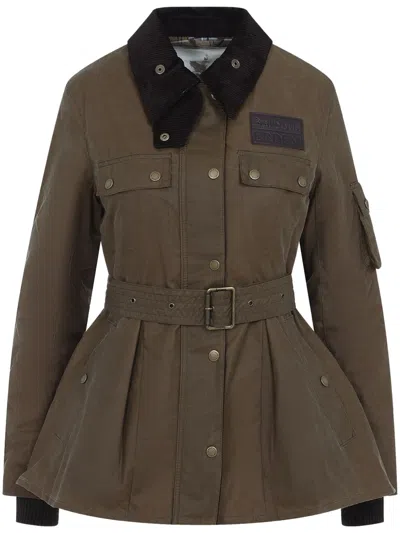 Erdem X Barbour Constance Jacket In Brown
