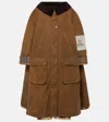 Erdem X Barbour Oversized Detachable Cotton And Linen Coat