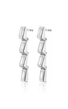 Erede 18k White Gold Hinged Four Drop Earrings