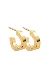 Erede 18k Yellow Gold Coil Hoop Earrings