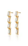 Erede 18k Yellow Gold Hinged Four Drop Earrings