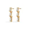 Erede Hinged Drop Earrings In 18ct Yellow Gold,diamond