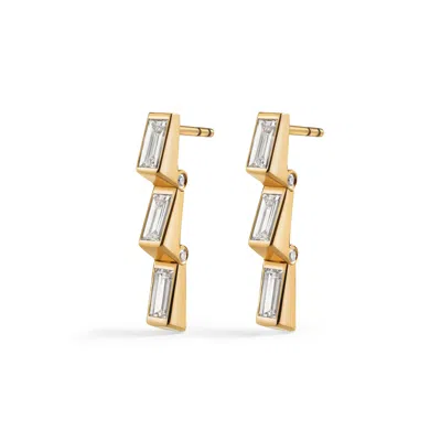 Erede Hinged Drop Earrings In Gold