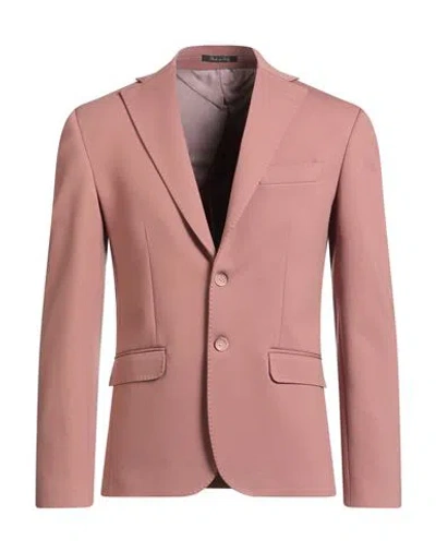 Eredi Del Duca Man Blazer Antique Rose Size 38 Viscose, Nylon, Elastane In Gray