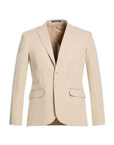 Eredi Del Duca Man Blazer Beige Size 46 Cotton, Nylon, Elastane In Brown