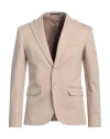 Eredi Del Duca Man Blazer Beige Size 46 Viscose, Nylon, Elastane