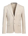 Eredi Del Duca Man Blazer Cream Size 42 Viscose, Nylon, Elastane In White