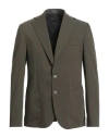 Eredi Del Duca Man Blazer Military Green Size 42 Polyester, Viscose, Elastane