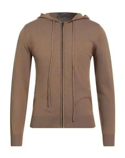 Eredi Del Duca Man Cardigan Camel Size M Viscose, Acrylic, Polyamide