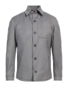 Eredi Del Duca Man Jacket Grey Size 36 Polyester, Viscose, Elastane