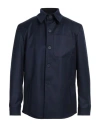 Eredi Del Duca Man Jacket Navy Size 42 Polyester, Viscose, Elastane In Navy