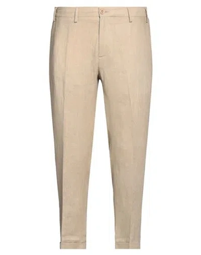 Eredi Del Duca Man Pants Beige Size 38 Linen