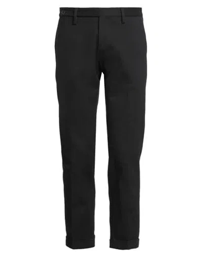 EREDI DEL DUCA EREDI DEL DUCA MAN PANTS BLACK SIZE 30 COTTON, ELASTANE