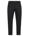 Eredi Del Duca Man Pants Black Size 40 Cotton, Elastane In Black