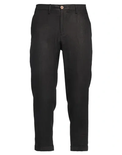 Eredi Del Duca Man Pants Black Size 38 Linen