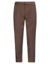 Eredi Del Duca Man Pants Brown Size 34 Polyester, Wool, Elastane