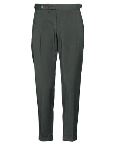 Eredi Del Duca Man Pants Dark Green Size 34 Polyester, Wool, Elastane