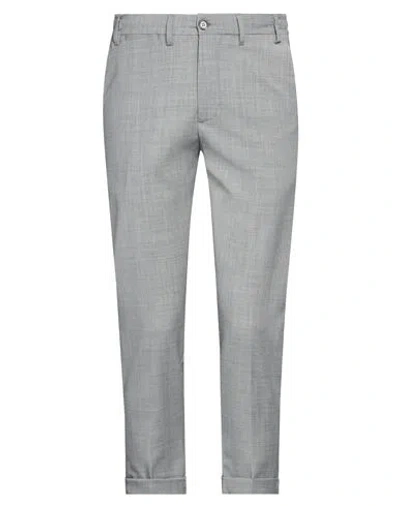 Eredi Del Duca Man Pants Light Grey Size 28 Polyester, Wool, Elastane In Gray