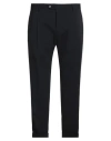 Eredi Del Duca Man Pants Midnight Blue Size 38 Polyester, Viscose, Elastane In Black