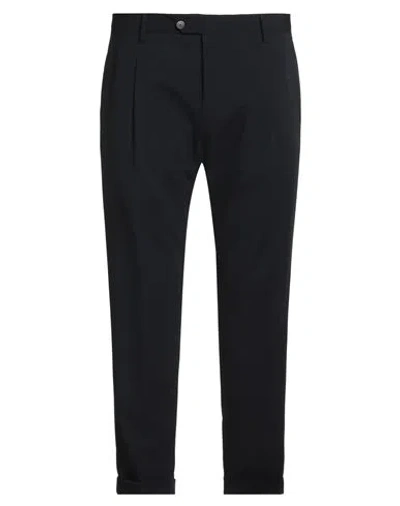 Eredi Del Duca Man Pants Midnight Blue Size 38 Polyester, Viscose, Elastane In Black