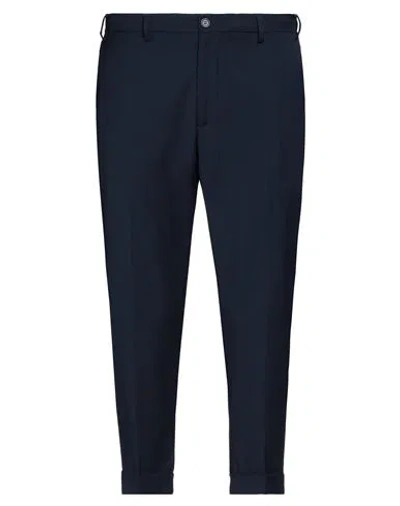 Eredi Del Duca Man Pants Midnight Blue Size 40 Polyester, Wool, Elastane