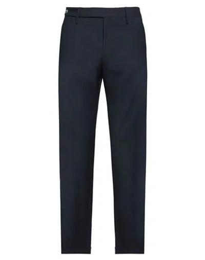 EREDI DEL DUCA EREDI DEL DUCA MAN PANTS NAVY SIZE 38 POLYESTER, RAYON, ELASTANE