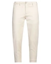 Eredi Del Duca Man Pants Beige Size 40 Viscose, Polyester, Elastane In Off White