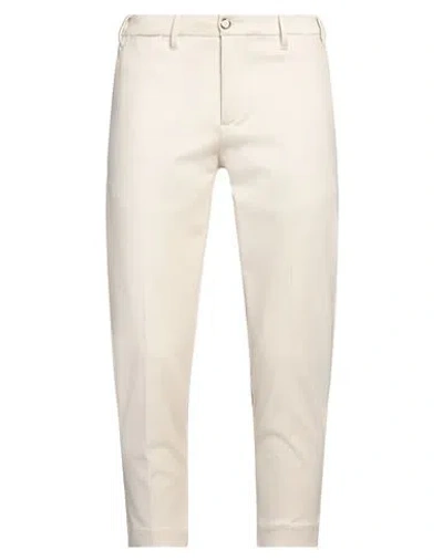 EREDI DEL DUCA EREDI DEL DUCA MAN PANTS OFF WHITE SIZE 38 VISCOSE, POLYESTER, ELASTANE