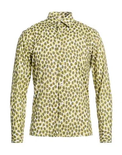 Eredi Del Duca Man Shirt Military Green Size M Cotton