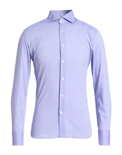 Eredi Del Duca Man Shirt Purple Size S Cotton