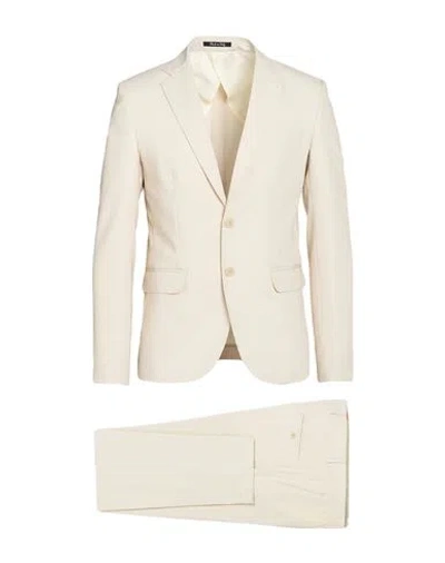 Eredi Del Duca Man Suit Beige Size 44 Polyester, Viscose, Elastane In Neutral