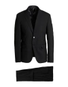 Eredi Del Duca Man Suit Black Size 44 Polyester, Wool, Viscose, Elastane