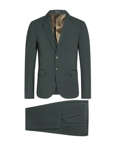 Eredi Del Duca Man Suit Dark Green Size 42 Polyester, Viscose, Elastane