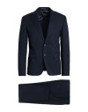 Eredi Del Duca Man Suit Midnight Blue Size 44 Polyester, Viscose, Elastane In Blue